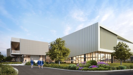 Concept drawings of Presbyterian Ladies College new Sports Aquatic and Fitness Centre. Credit: ADCO Constructions