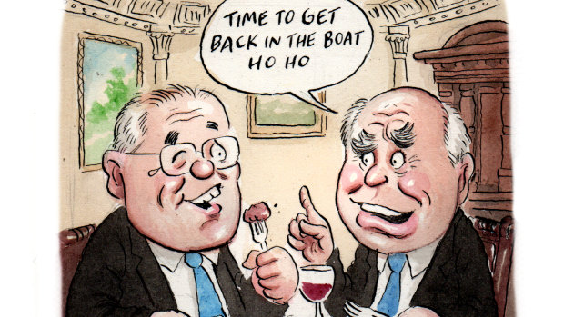 Morrison joins Howard in the ‘ex-PMs who lunch’ set