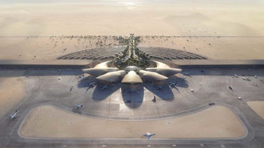 Saudi Arabia’s new 100 per cent renewable Red Sea Airport.