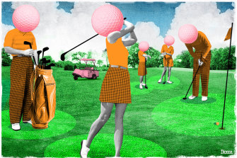 Swinging into golf: more people are playing the game.