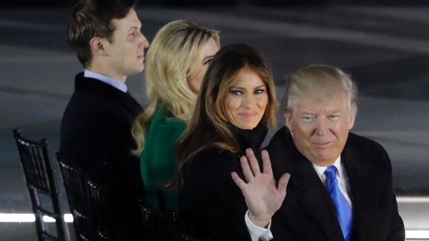 President Donald Trump and his wife Melania Trump along with Ivanka Trump and her husband Jared Kushner were at the dinner.