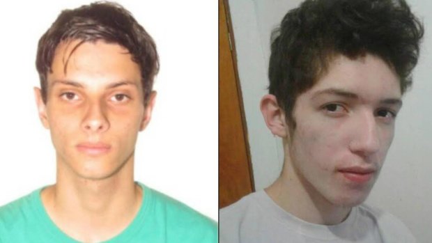 The suspected attackers: Luiz Henrique de Castro and Guilherme Taucci Monteiro.