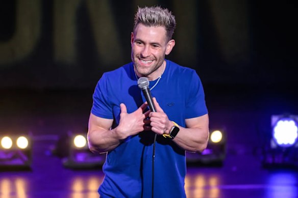 Brodkin – as himself –  on stage.