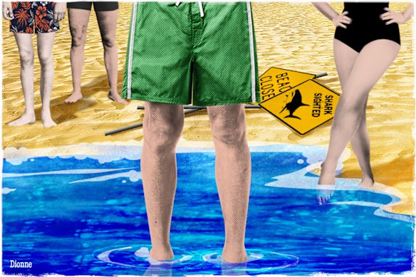 O medo não vai além dos seus tornozelos num dia e se transforma em lágrimas no dia seguinte.