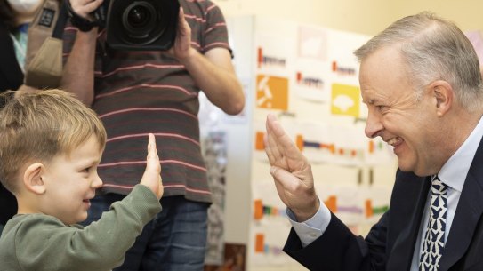 The government has promised to lower the cost of childcare for families.