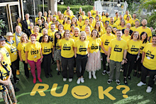 R U OK? Day volunteers help spread the word about mental health conversations.