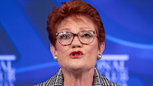 One Nation Leader Pauline Hanson addresses the National Press Club.