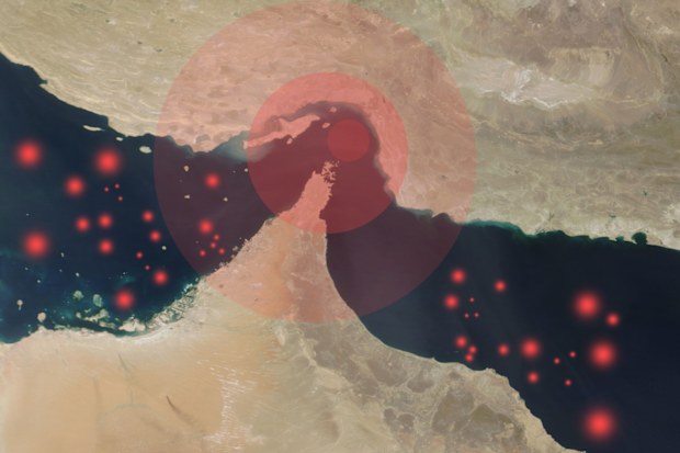 Conceptual map illustrating disrupted shipping traffic through the Strait of Hormuz in 2026, one of the worlds most critical maritime chokepoints for global oil transport. The visualization highlights reduced vessel movement, clustered tankers, and constrained transit routes between the Persian Gulf and the Gulf of Oman amid heightened geopolitical tensions. Emphasizing the strategic importance of the region, the map conveys themes of energy security, global trade vulnerability, supply chain dis