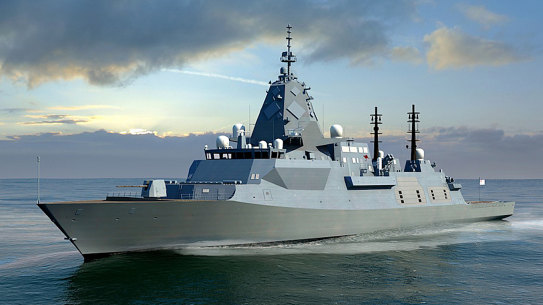 Defence Minister Richard Marles will consider how many Hunter-class frigates to build when a major naval review is finished.
