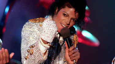 Michael Jackson performs in Los Angeles in 1984.
