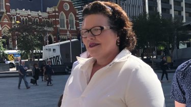 Former Pullenvale councillor Kate Richards outside Brisbane City Hall in March 2020.