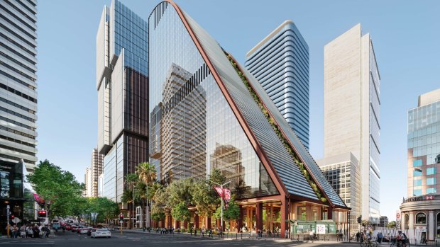 The 27-storey, sloped structure proposed to replace the MLC.