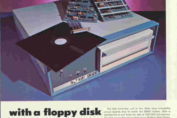 An advertisement for a floppy disk.
