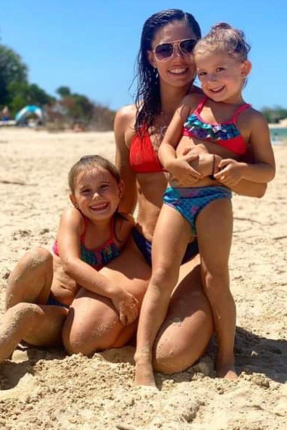 Hannah Clarke poses with two of her three children in a picture posted on Instagram.