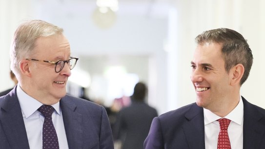 Prime Minister Anthony Albanese and Treasurer Jim Chalmers.