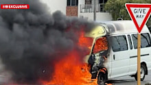 A fireball brought traffic to a standstill on the Leach Highway in Myaree.
