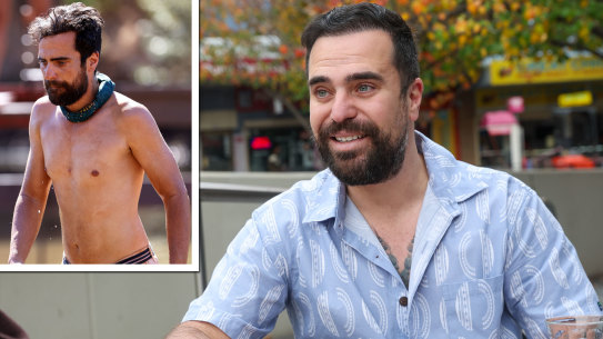 George Mladenov, the self-proclaimed King of Bankstown, at lunch and in Australian Survivor.