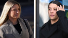 American soccer player Kristie Mewis and Sam Kerr.
