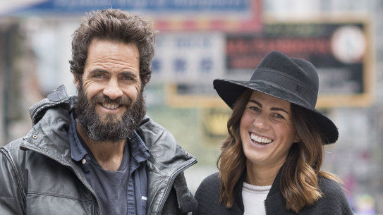 Craig Ellis and Erin Deering, the co-founders of Triangl, in Hong Kong in 2014. 