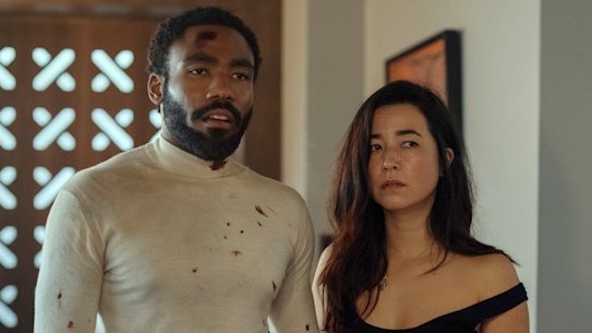 Donald Glover and Maya Erskine in <i>Mr & Mrs Smith</i>.