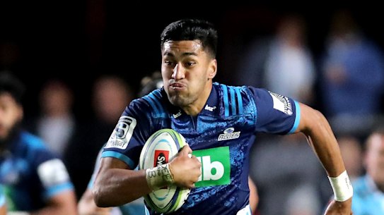 Linchpin: The Waratahs won't be lining up against Blues winger Rieko Ioane this weekend. 