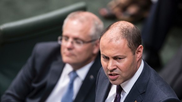 Prime Minister Scott Morrison and Treasurer Josh Frydenberg.
