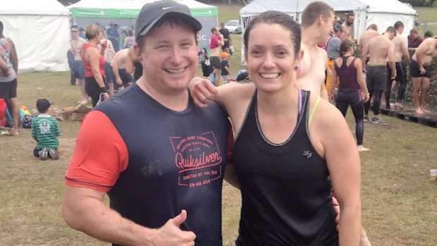 Brett Forte with his wife, fellow cop Susan.