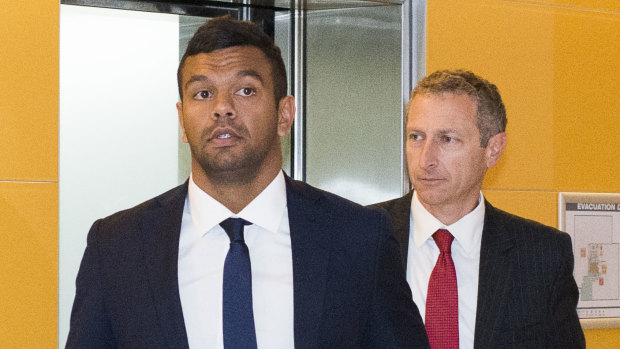Week to forget: Wallaby Kurtley Beale was sighted in two videos involving white powder.