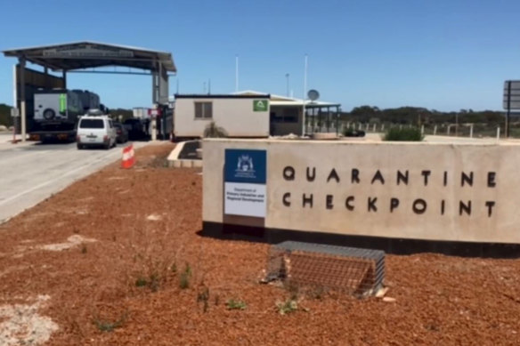 The teenager is accused of speeding through the border checkpoint after his requests to return home to WA were repeatedly rejected. 