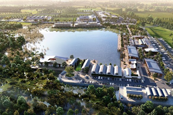 A render of the proposed CORA sports tourism precinct in Modewarre.