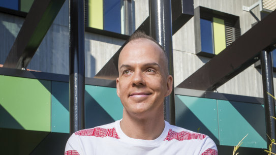 Former rough sleeper Damien Chandler will volunteer at the new Ozanam House homelessness supercentre.