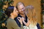 Harry and Meghan with Princess Lilibet on her fifth birthday