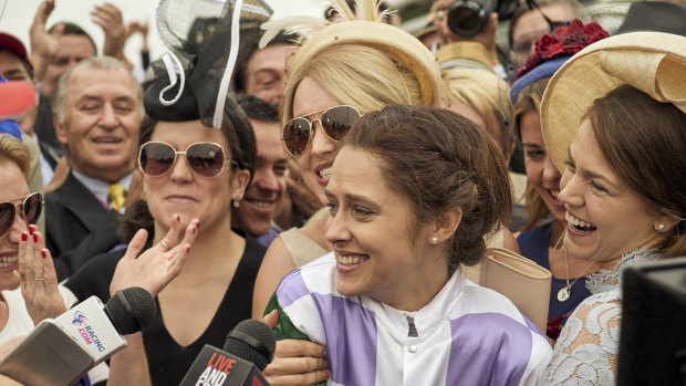 Teresa Palmer stars as Michelle Payne in Ride Like A Girl. 