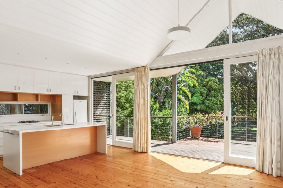 One of the two houses on the double land holding in Watsons Bay.