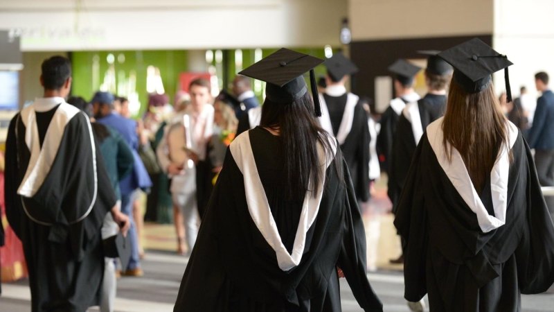 Griffith graduation gown top