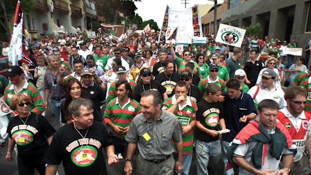 George Piggins led South Sydney’s reinstatement into the NRL.