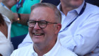 Prime Minister Anthony Albanese at the Australian Open.