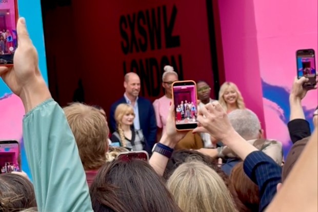 Prince William appears at SXSW London 