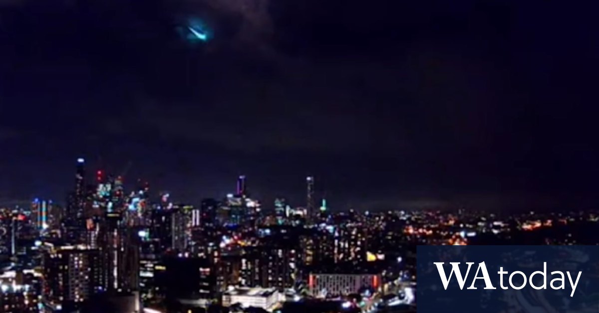 Green fireball explodes in city sky as annual meteor shower hits Australia’s east coast