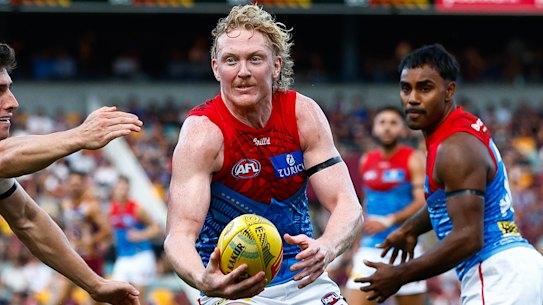 Clayton Oliver had a run-with role on Lachie Neale and has earned praise from teammates and his coach.