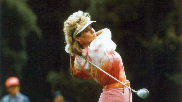 Hall of Fame: Jan Stephenson, seen here during her playing days, once had a relationship with Donald Trump.
