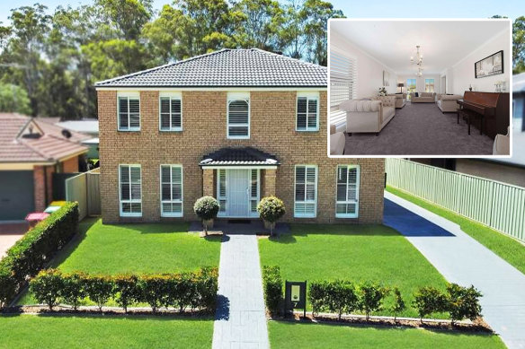 The two-storey house at Bligh Park comes with a five-bedroom main residence and a two-bedroom dwelling at the rear. It sold for $1.73 million.