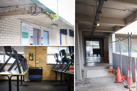 Classrooms and halls at Randwick Boys’ and Girls’ high schools.