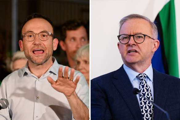 Greens leader Adam Bandt has his party’s authority to negotiate on climate policy, but there are some aspects PM Anthony Albanese says the government will not move on.