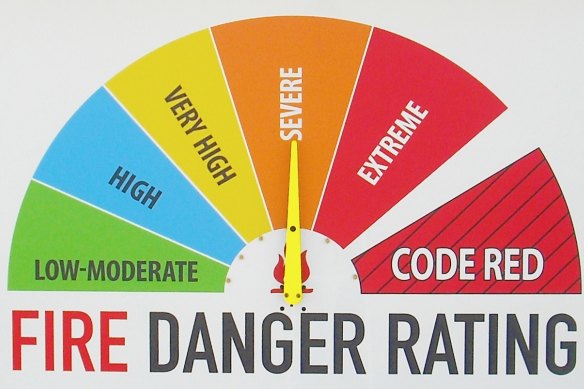 The first danger rating is Code Red across north and north-west Victoria.