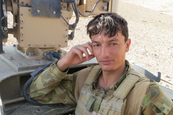 Ezatullah Rahimi, who served with Australian troops in Afghanistan as an interpreter, fears for his family.