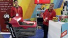 Smart carts, like these on display at the NRF’s Big Show, could soon replace the traditional shopping trolley.