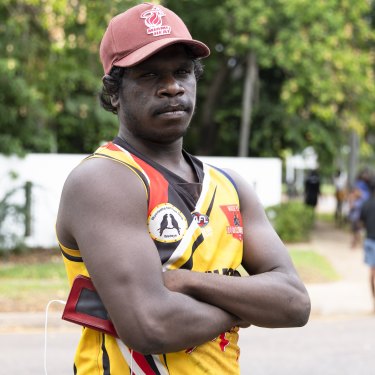 Ray from Wadeye is taking time out in Darwin, maybe until next year. 