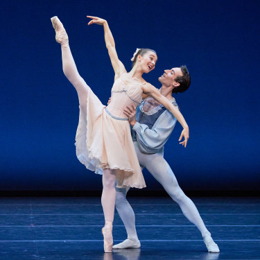 Benedicte Bemet and Brett Chynoweth in a performance of Counterpointe in Sydney in April.