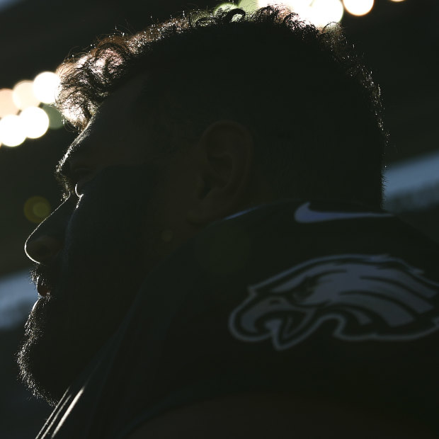 Philadelphia Eagles offensive lineman Jordan Mailata.